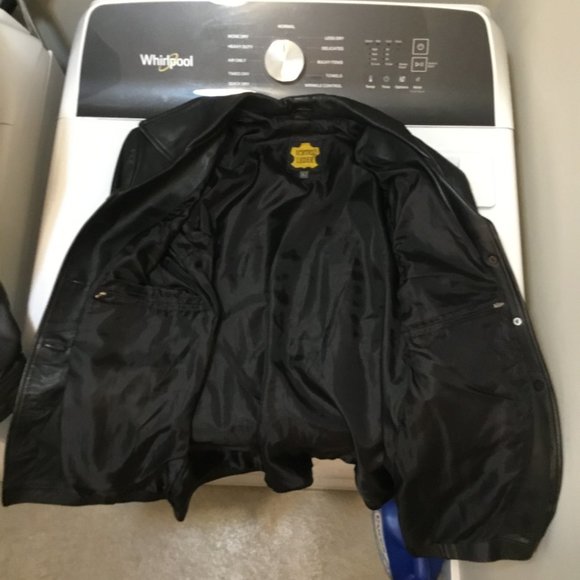 Echtes Leder - Woman Large - Lightweight - button-up Leather Jacket - Midweight - Picture 5 of 11